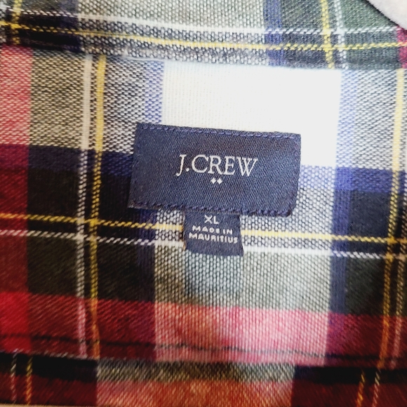 J Crew Plaid Button Down Shirt - Picture 2 of 6